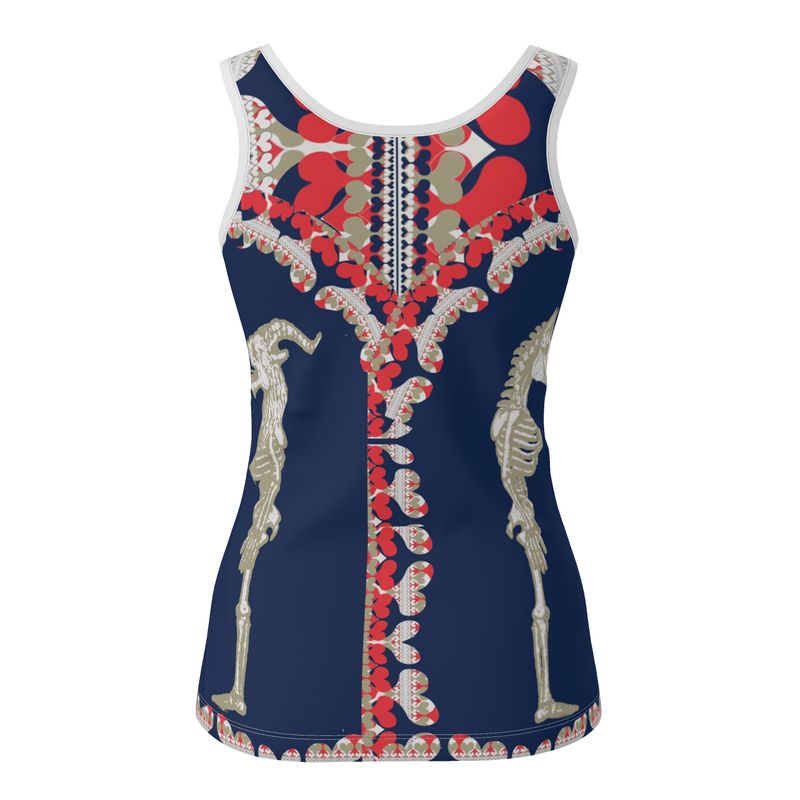 Vest Top in  Bona Bones Sports Blue
