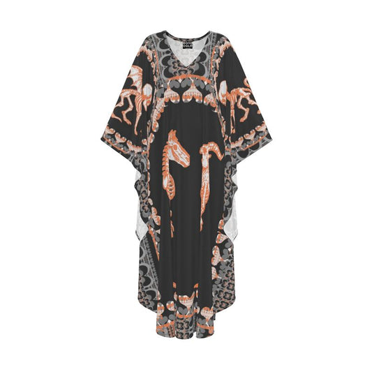 Kaftan in Bona Bones Gray Coral