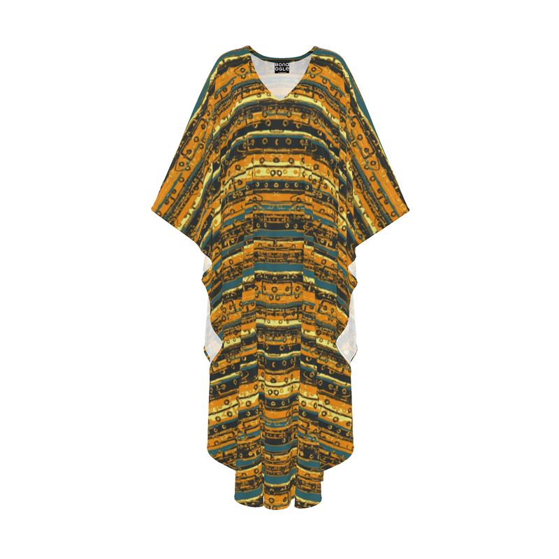 Kaftan in Belts Orange