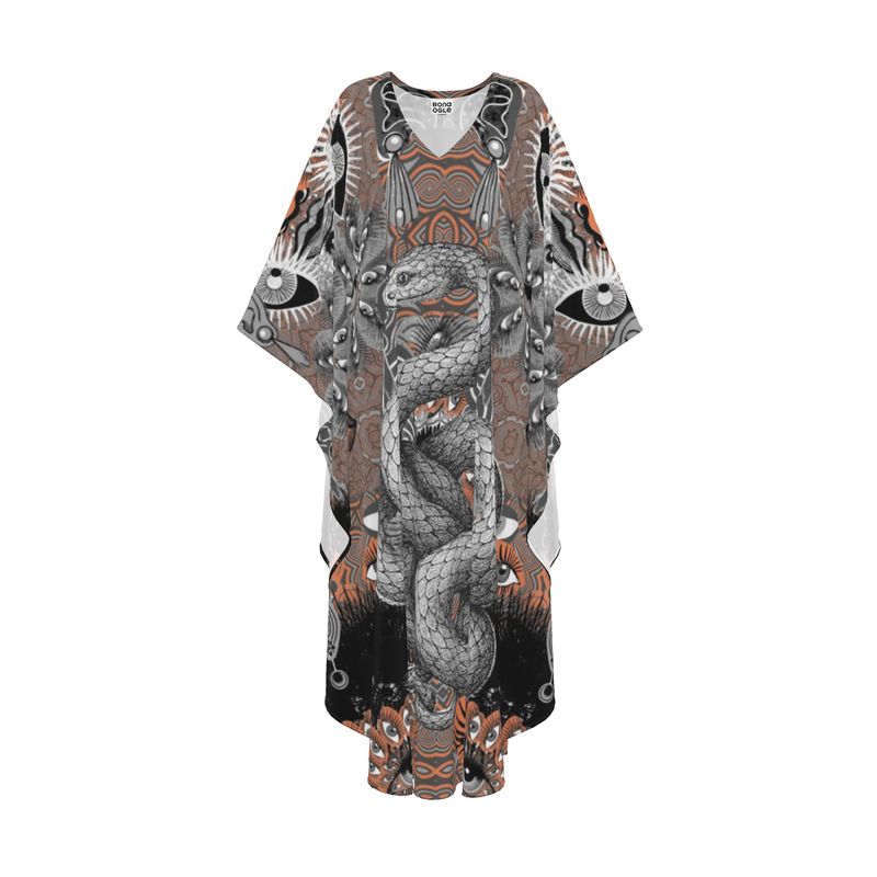 Kaftan in Omniscient Gray Coral