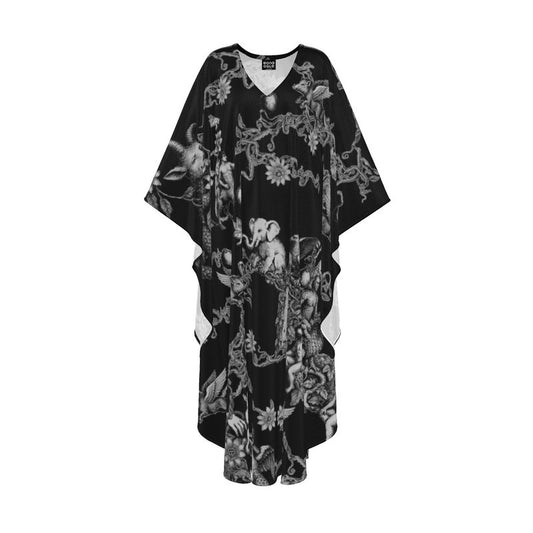 Kaftan in Toile de Bosch  Black & White