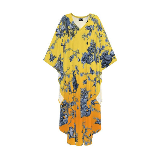 Kaftan in Toile de Bosch Vivid