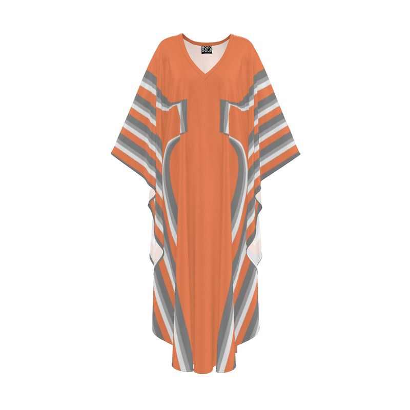 Kaftan in 3D hourglass Gray Coral