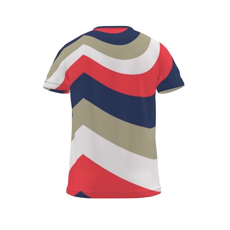 All Over Print T Shirt in Heart Blue