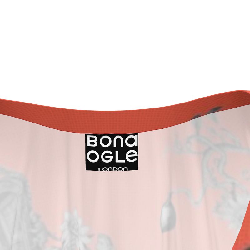 Shorrt Kaftan in Toile De Bosch Coral Gray