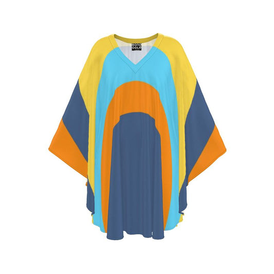 Short Kaftan in Drape Vivid