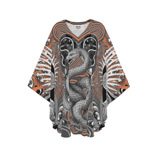 Short Kaftan  in Omniscient Gray Coral