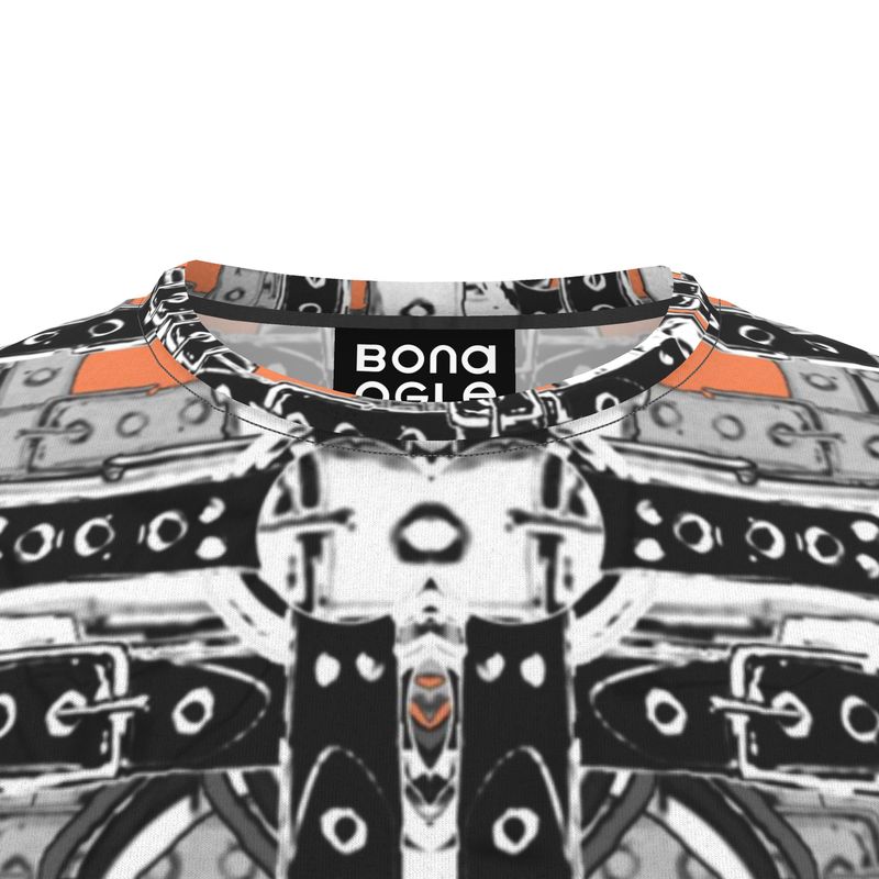 All Over Print T Shirt in Harness Grey Coral