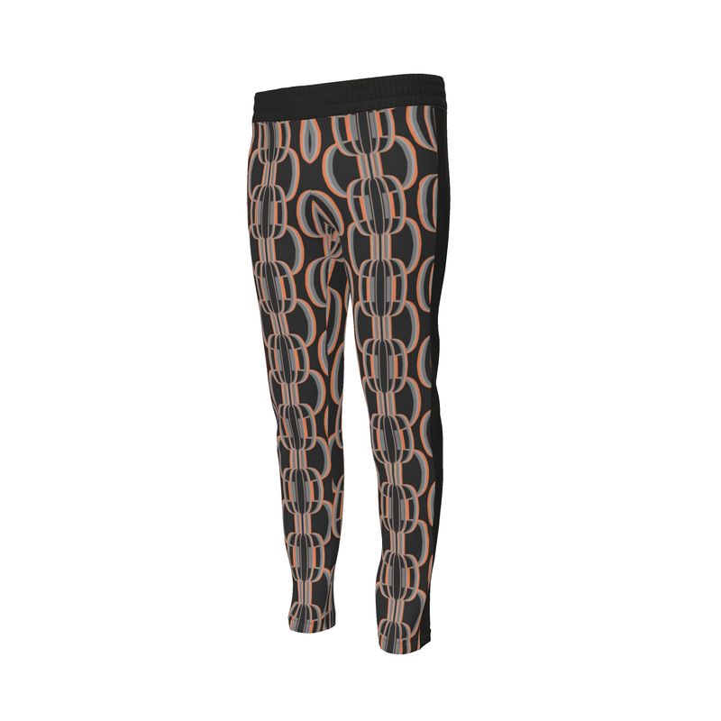 Tracksuit Trousers in 3D Scallops Gray Coral