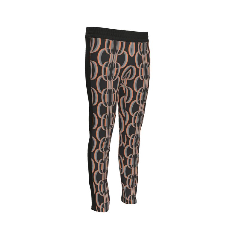 Tracksuit Trousers in 3D Scallops Gray Coral