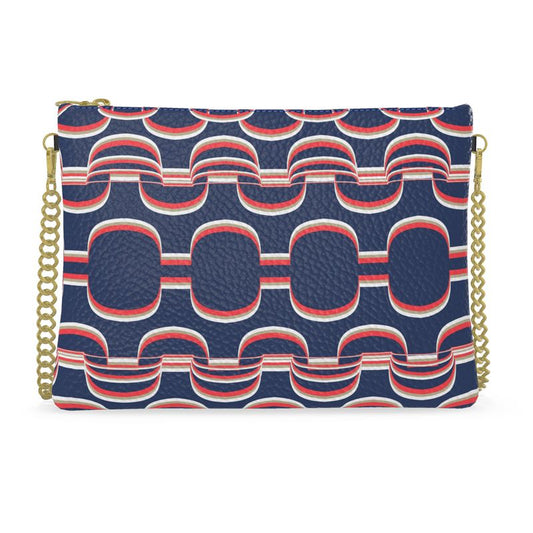 Disco Bag in 3D Scallops Blue