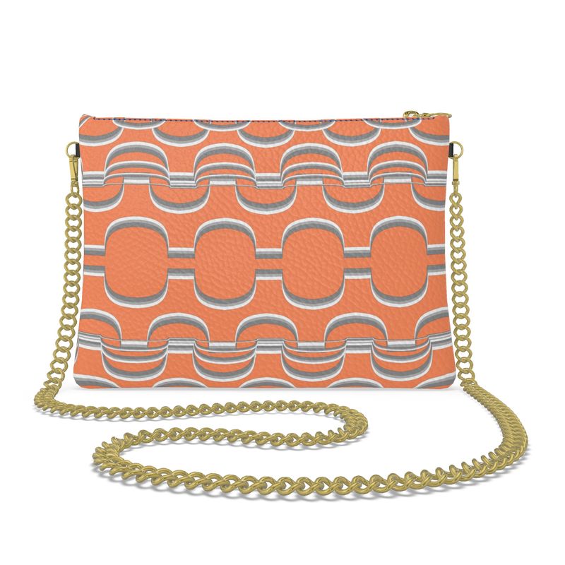 Disco Bag inn 3D Scallops Coral Gray