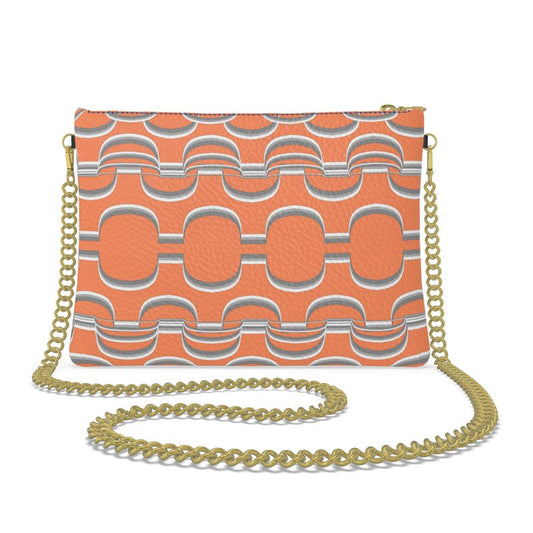Disco Bag inn 3D Scallops Coral Gray