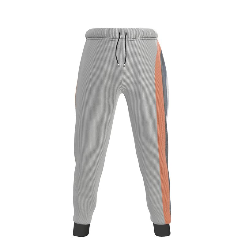 Jogging Bottoms in Wonky Arch Gray Coral