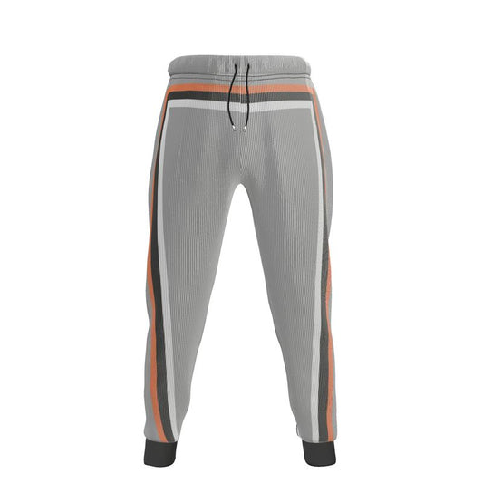 Jogging Bottoms in 3D Square Gray Coral