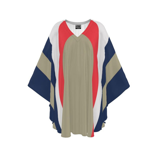 Short Kaftan in Drape Blue