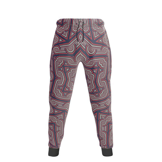 Jogging Bottoms in Geo Chains blue