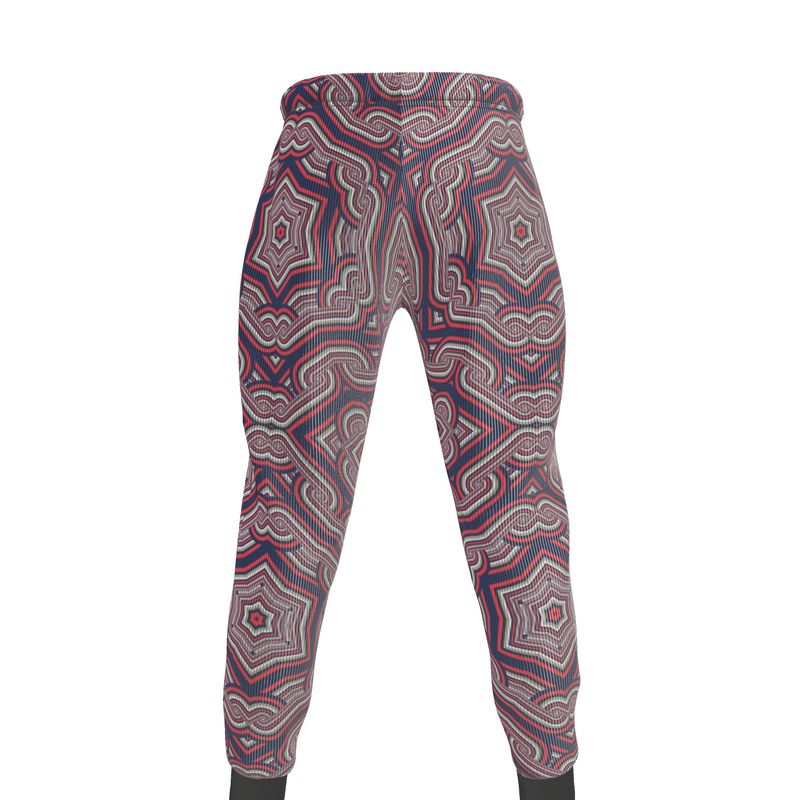 Jogging Bottoms in Geo Chains blue