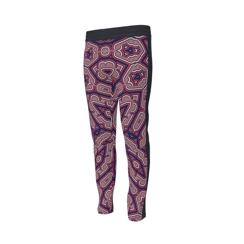 Tracksuit trousers in Geo Chains Blue - front