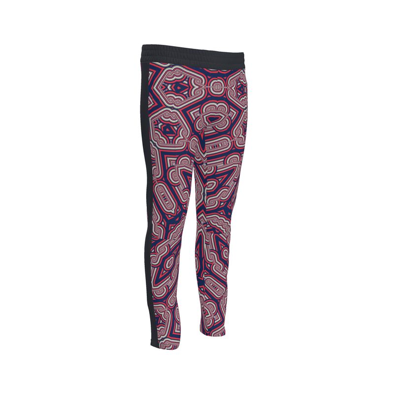 Tracksuit trousers in Geo Chains Blue - back