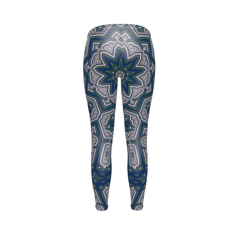 Leggings in Geo Chain Blue