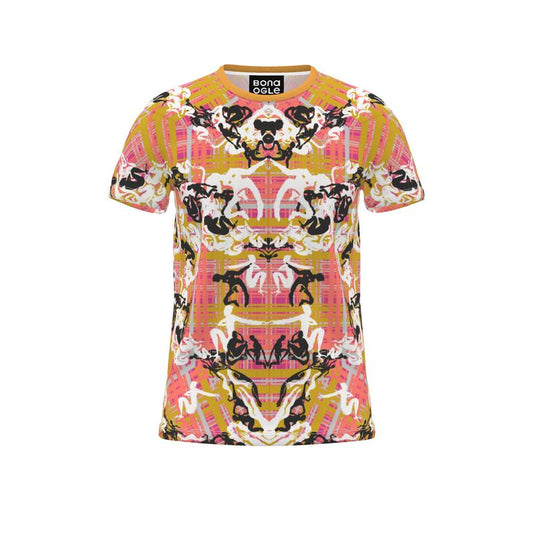 All Over Print T Shirt in Orgy Golden Dawn