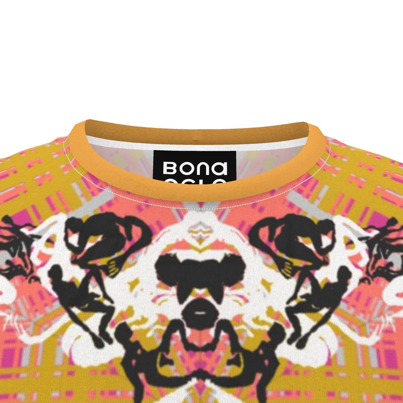 All Over Print T Shirt in Orgy Golden Dawn