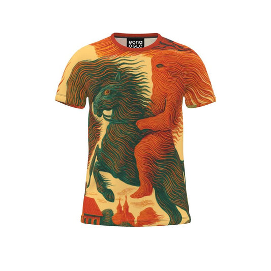 All Over Print T Shirt in Tempest Horse Golden sunset