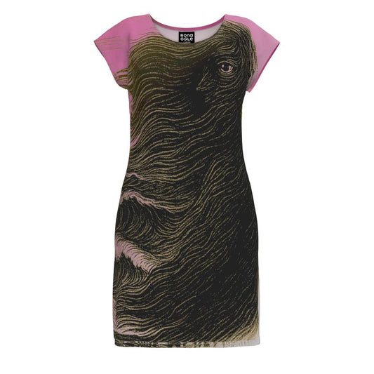 Tunic T Shirt Dress in Tempest Sea Golden Sunset