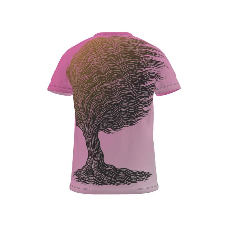 All Over Print T Shirt in Tempest Tree Golden sunset