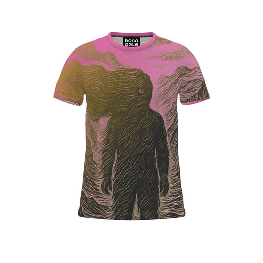 All Over Print T Shirt in Tempest Valley Golden Sunset