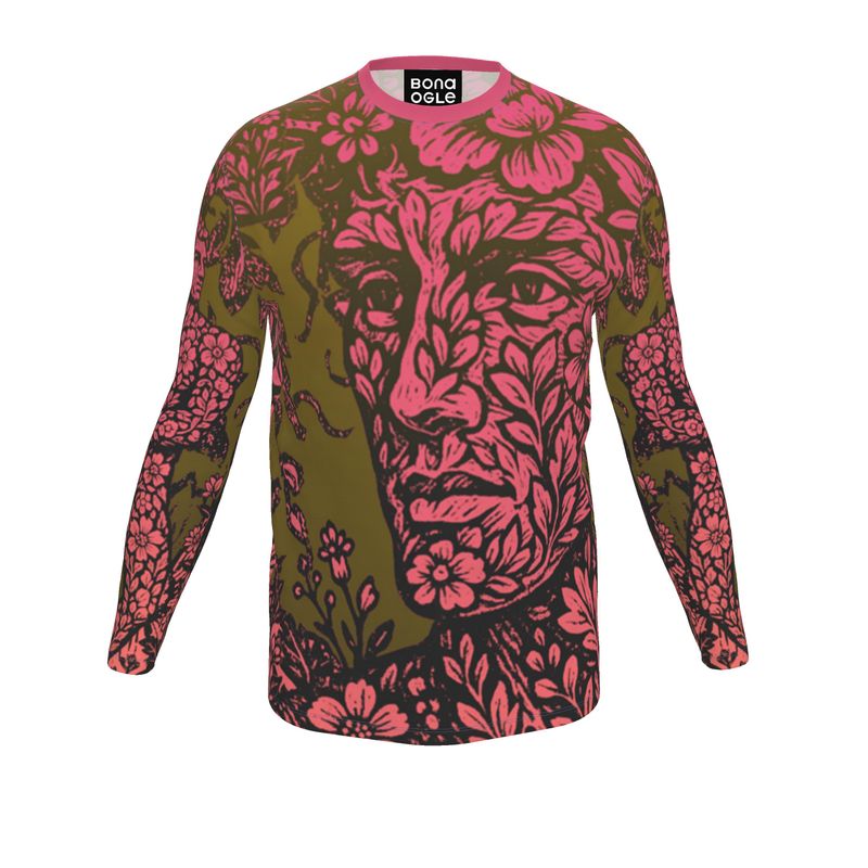 LS T-Shirt in Floral Face Golden Sunset