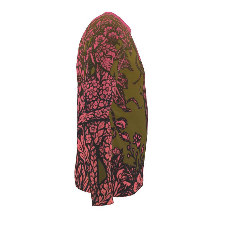 LS T-Shirt in Floral Face Golden Sunset