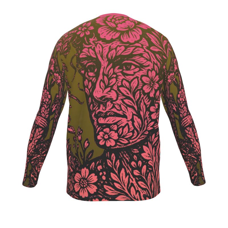 LS T-Shirt in Floral Face Golden Sunset