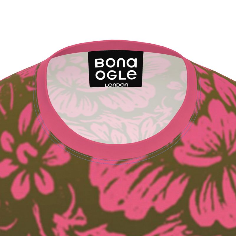 LS T-Shirt in Floral Face Golden Sunset