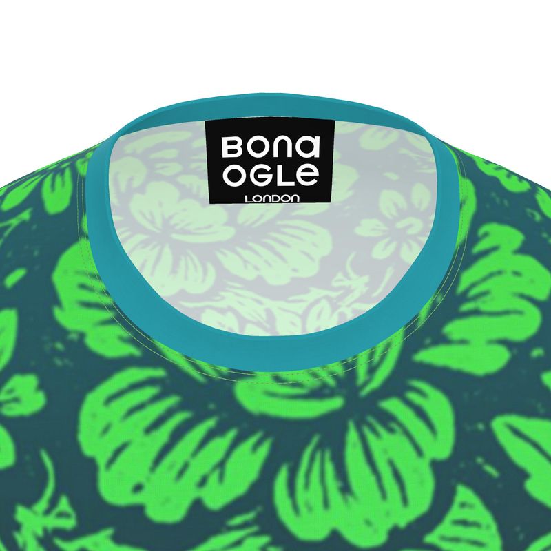 LS T-Shirt in Floral Face  Night Garden