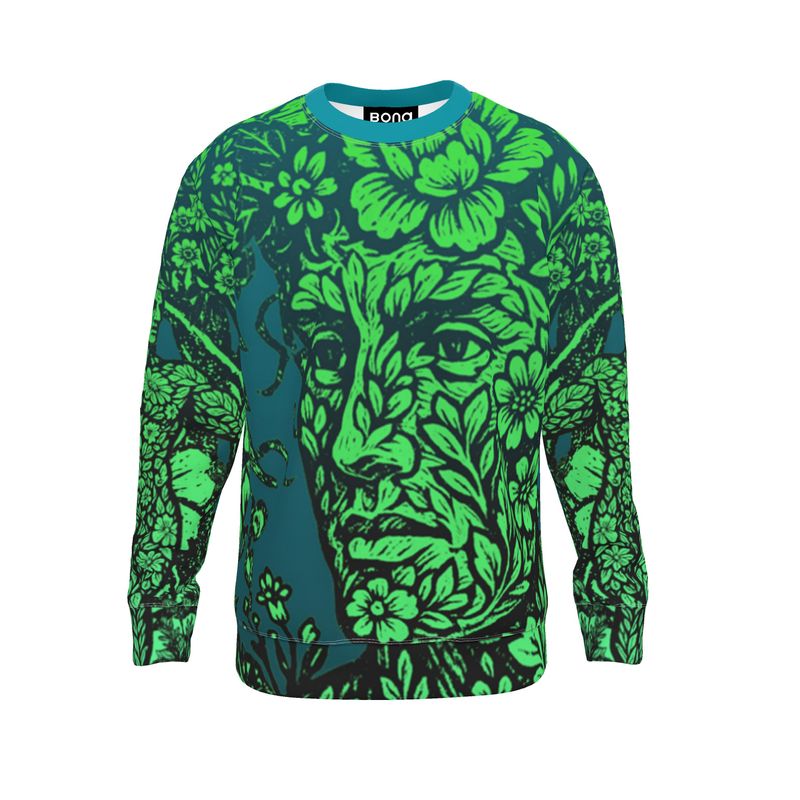 Sweatshirt in Floral Face Night Garden