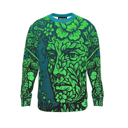 Sweatshirt in Floral Face Night Garden