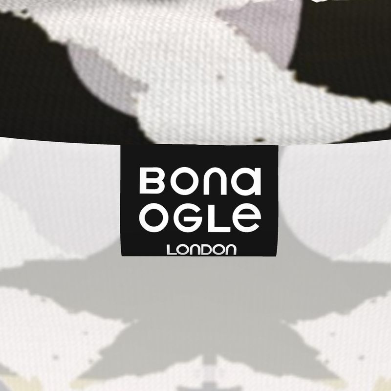 Sslim Fit Roll Neck in Spots Stripes Roses Golden Sunset