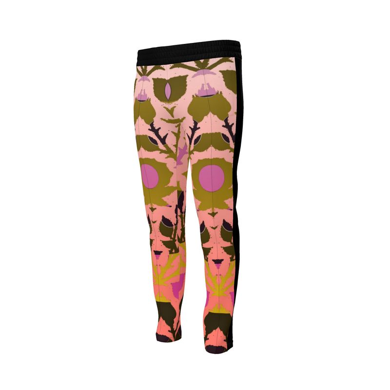 Tracksuit trousers in Spots Stripes Roses Golden Sunset - front