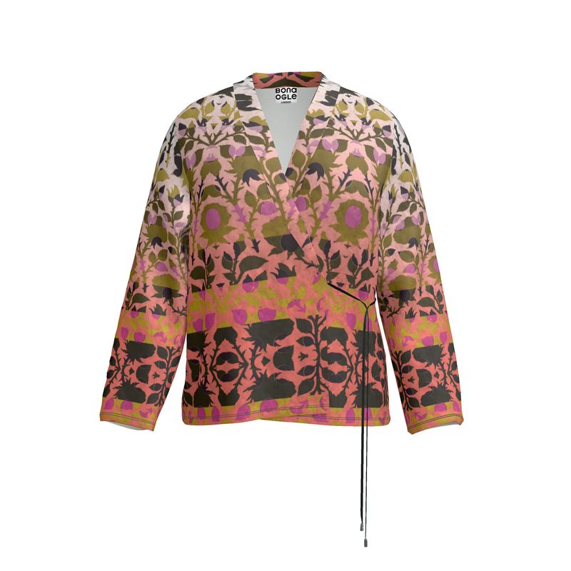 Wrap Blazer in Mash Golden Dawn