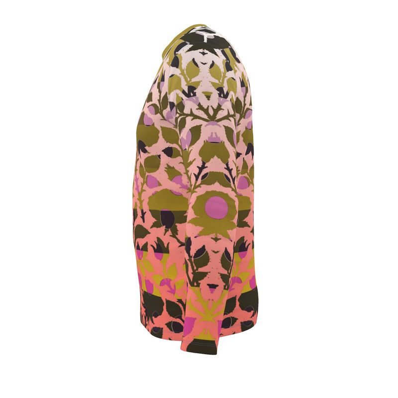 LS T-Shirt in Spots Stripes Roses Golden Sunset