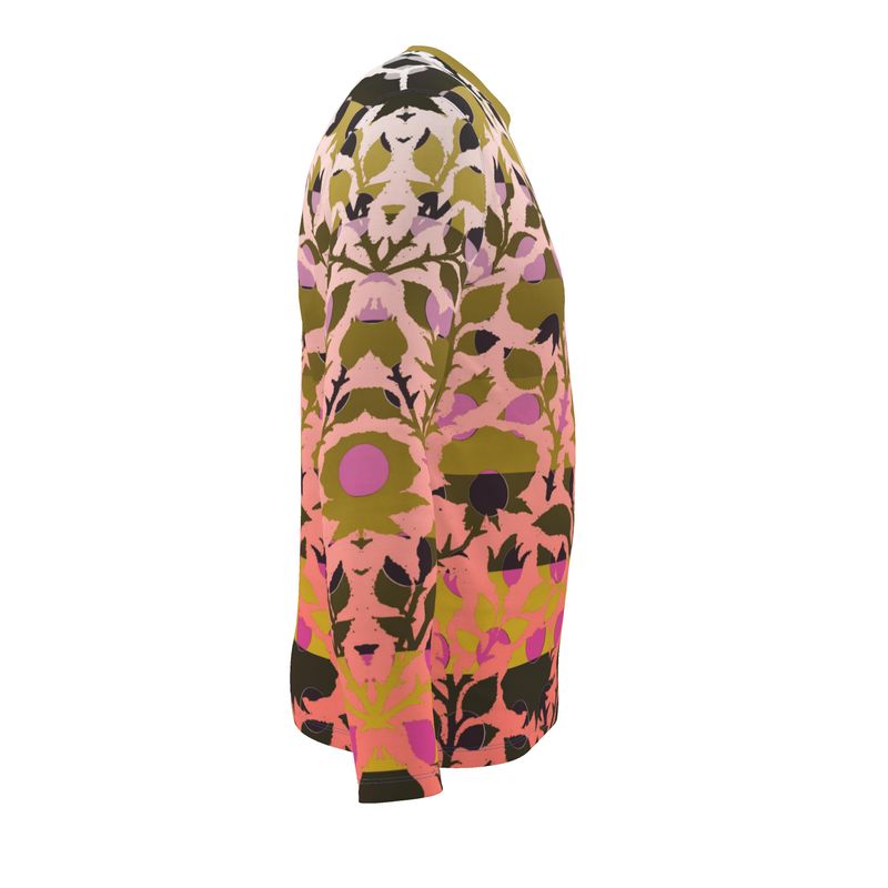 LS T-Shirt in Spots Stripes Roses Golden Sunset