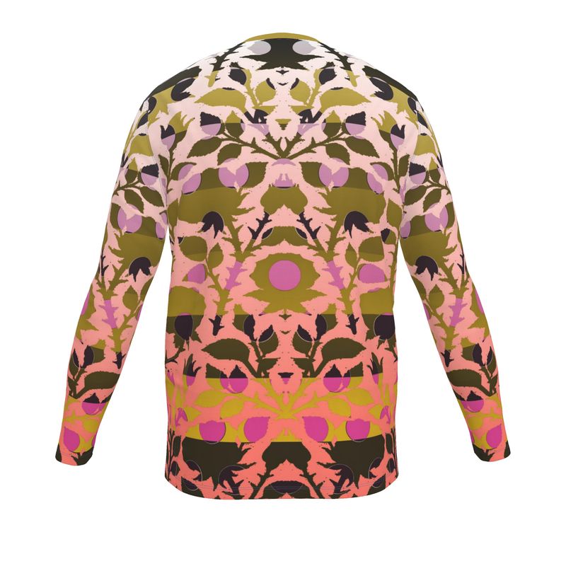 LS T-Shirt in Spots Stripes Roses Golden Sunset