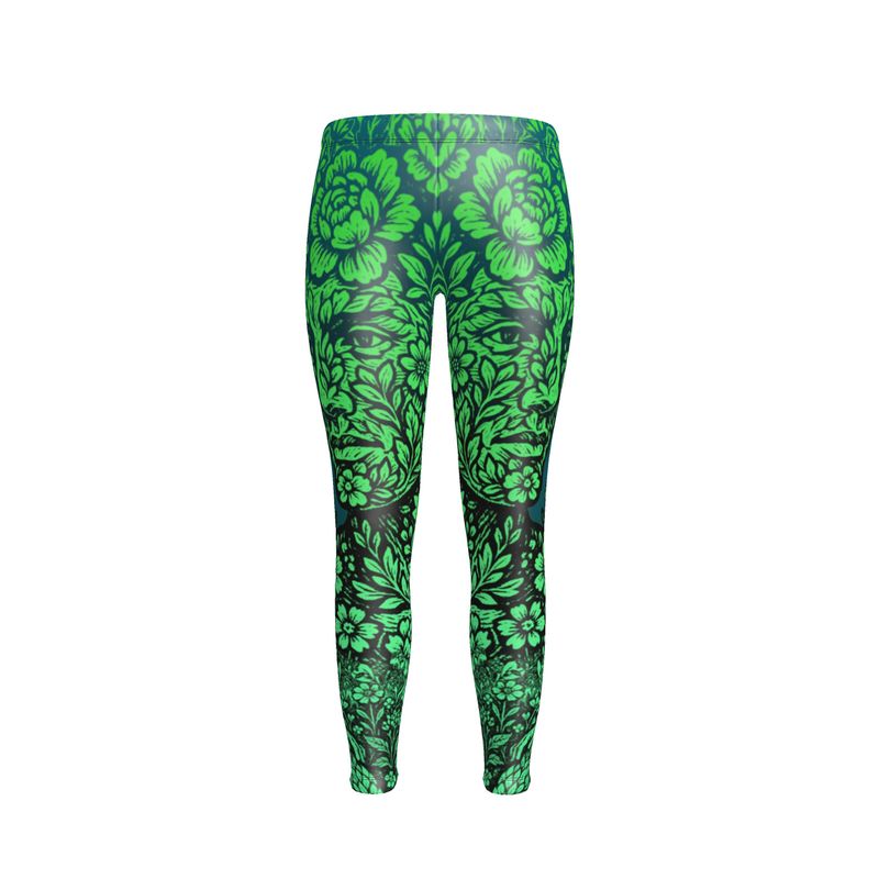 Leggings in Floral Face Night Garden
