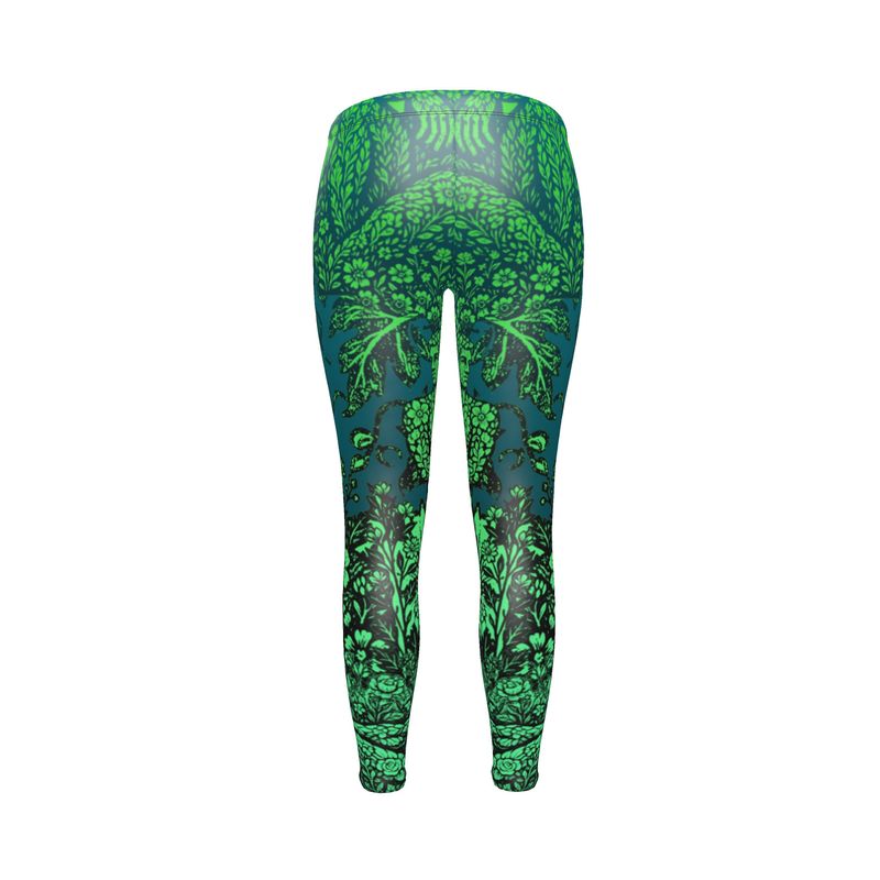 Leggings in Floral Face Night Garden