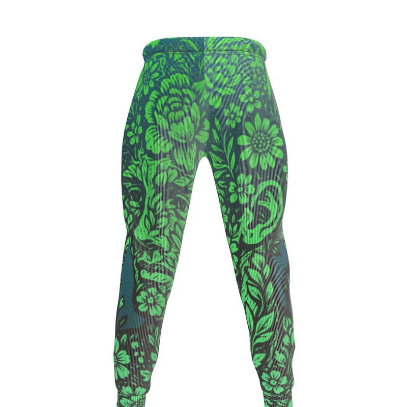 Jogging botoms in Floral face Night Garden