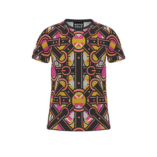 All Over Print T Shirt in Harness 1  golden sunset