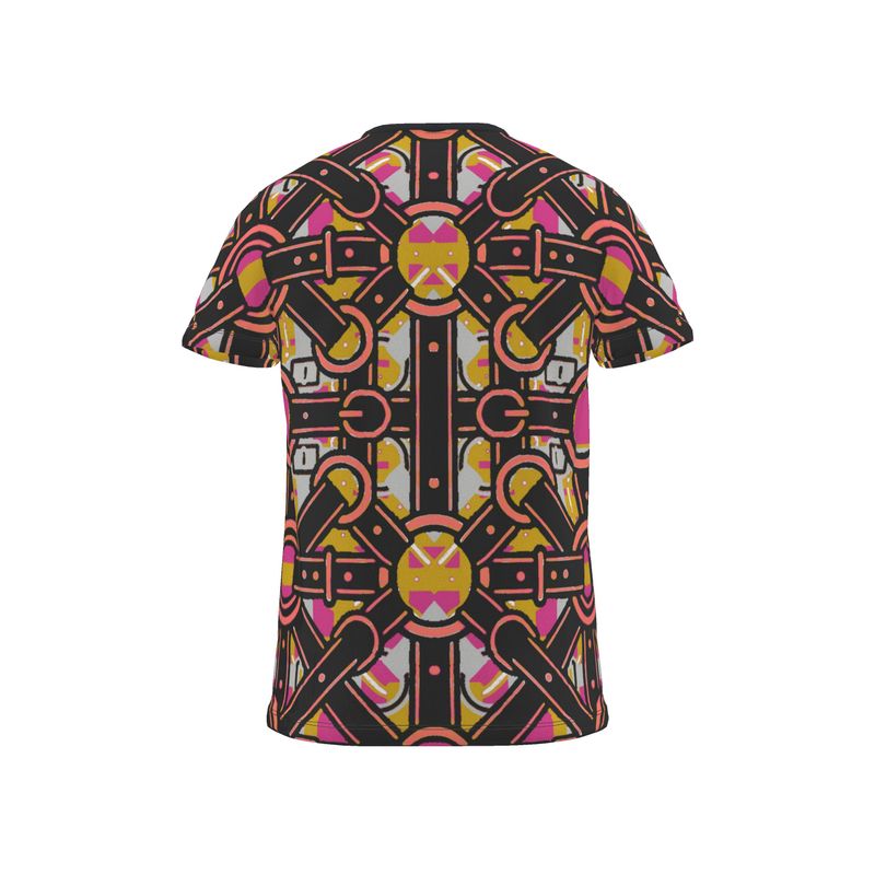 All Over Print T Shirt in Harness 1  golden sunset