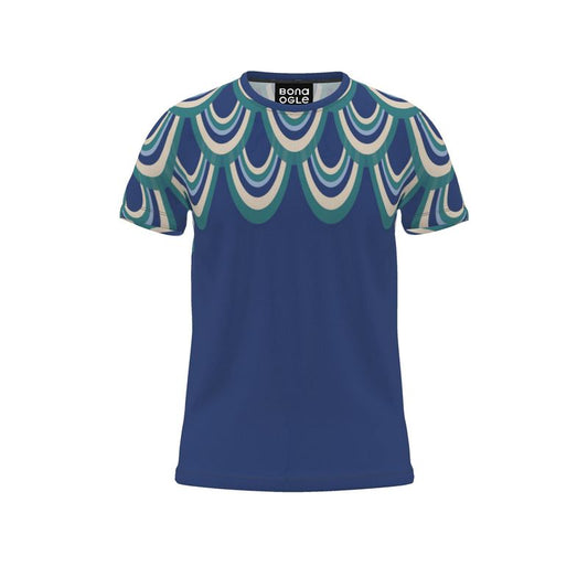 Cut And Sew All Over Print T Shirt